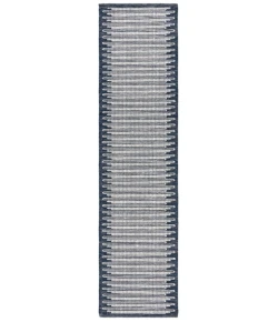 Safavieh Ebony Ivory / Navy EBN312 2 ft. 3 in. X 9 ft. Runner Rug
