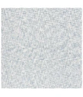 Safavieh Ebony Blue / Ivory EBN350 6 ft. X 6 ft. Square Rug