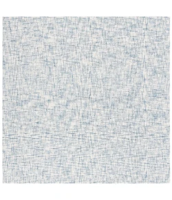 Safavieh Ebony Blue / Ivory EBN350 6 ft. X 6 ft. Square Rug