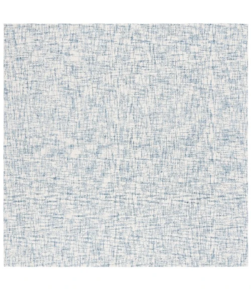 Safavieh Ebony Blue / Ivory EBN350 6 ft. X 6 ft. Square Rug