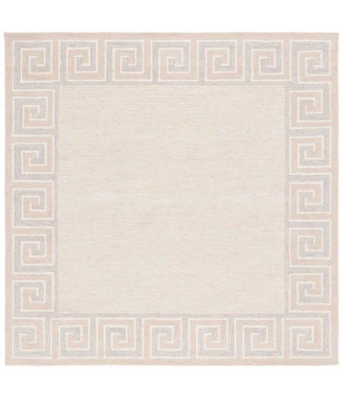 Safavieh Ebony Brown / Ivory EBN354 6 ft. X 6 ft. Square Rug