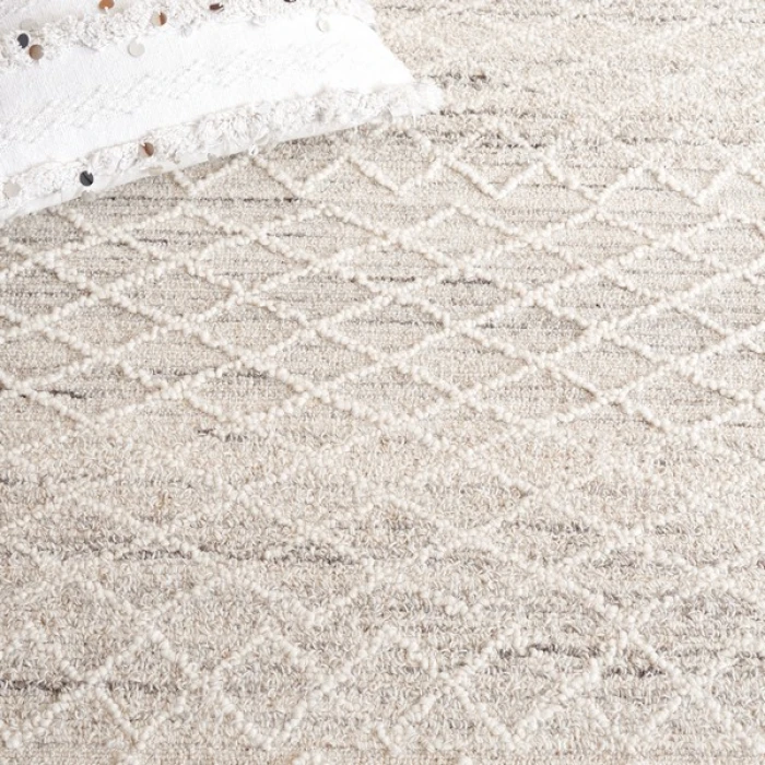 Safavieh Ebony Light Grey / Ivory EBN356 6 ft. X 6 ft. Square Rug