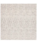 Safavieh Ebony Grey / Ivory EBN357 6 ft. X 6 ft. Square Rug