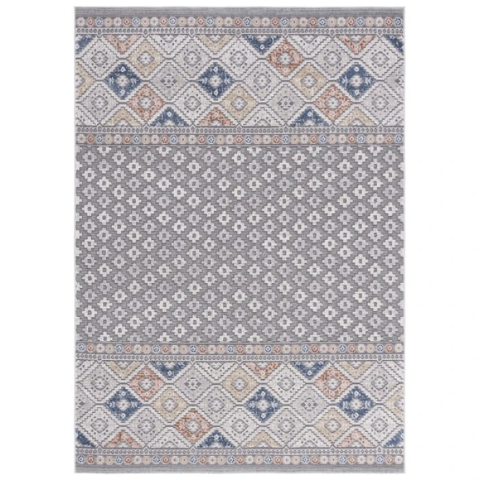 Safavieh Eternal Grey / Blue Rust ETL202 9 ft. X 12 ft. Rectangle Rug