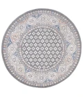Safavieh Eternal Grey / Blue Rust ETL202 6 ft. 7 in. X 6 ft. 7 in. Round Rug