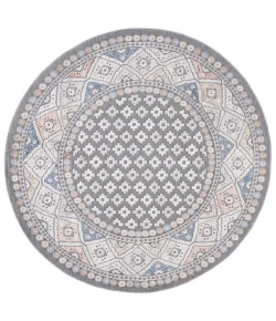 Safavieh Eternal Grey / Blue Rust ETL202 6 ft. 7 in. X 6 ft. 7 in. Round Rug