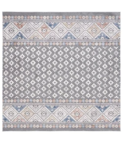 Safavieh Eternal Grey / Blue Rust ETL202 6 ft. 7 in. X 6 ft. 7 in. Square Rug