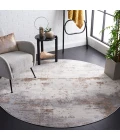 Safavieh Eternal Grey / Beige ETL204 6 ft. 7 in. X 6 ft. 7 in. Round Rug