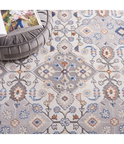 Safavieh Eternal Grey / Blue Rust ETL210 5 ft. 3 in. X 7 ft. 6 in. Rectangle Rug