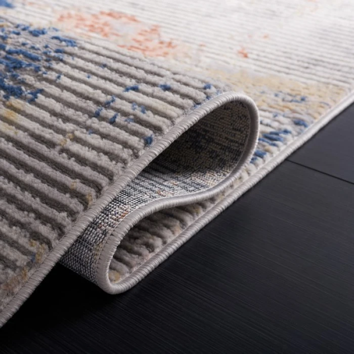 Safavieh Eternal Grey / Gold ETL212 6 ft. 7 in. X 6 ft. 7 in. Round Rug