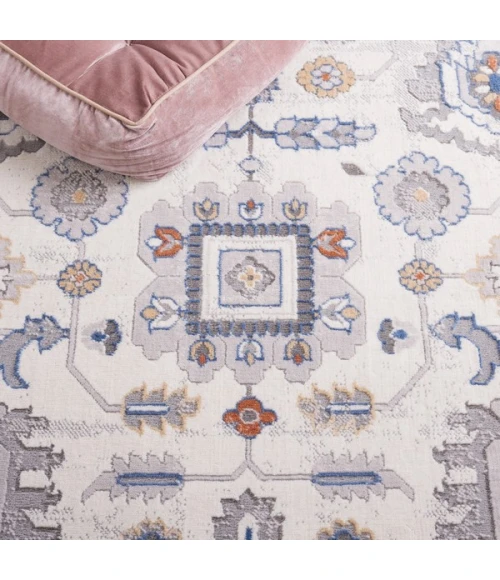 Safavieh Eternal Ivory / Grey ETL226 6 ft. 7 in. X 6 ft. 7 in. Square Rug