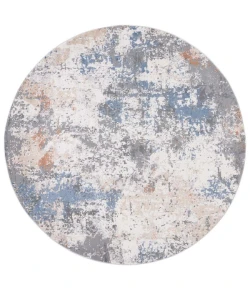 Safavieh Eternal Grey / Blue Gold ETL228 6 ft. 7 in. X 6 ft. 7 in. Round Rug