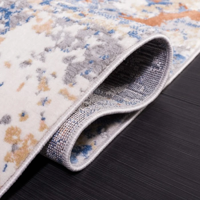 Safavieh Eternal Grey / Blue Gold ETL230 6 ft. 7 in. X 6 ft. 7 in. Round Rug