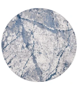 Safavieh Eternal Grey / Blue ETL230 6 ft. 7 in. X 6 ft. 7 in. Round Rug