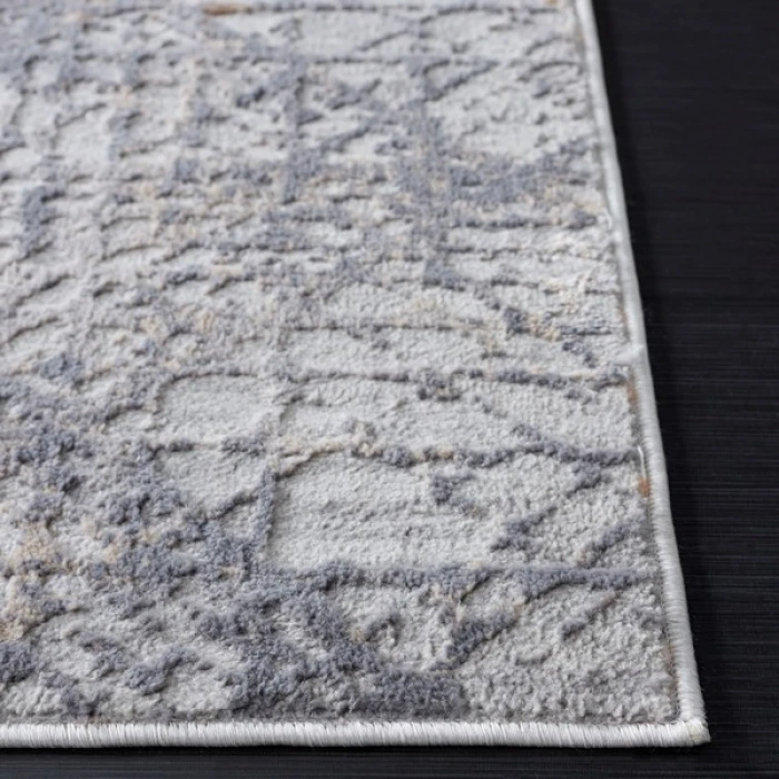 Safavieh Eternal Grey / Ivory ETL234 6 ft. 7 in. X 6 ft. 7 in. Round Rug