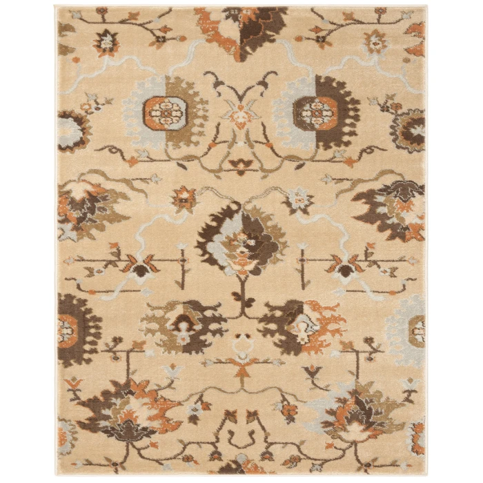 Safavieh Florenteen Ivory / Brown FLR129 3 ft. X 5 ft. Rectangle Rug