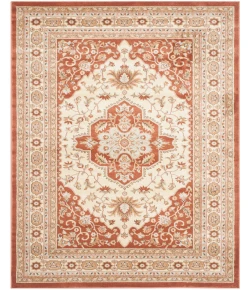 Safavieh Florenteen Rust / Ivory FLR130 4 ft. X 6 ft. Rectangle Rug