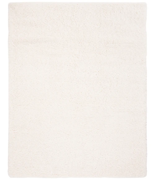Safavieh Fontana Shag  Ivory FNT800 4 ft. X 4 ft. Round Rug