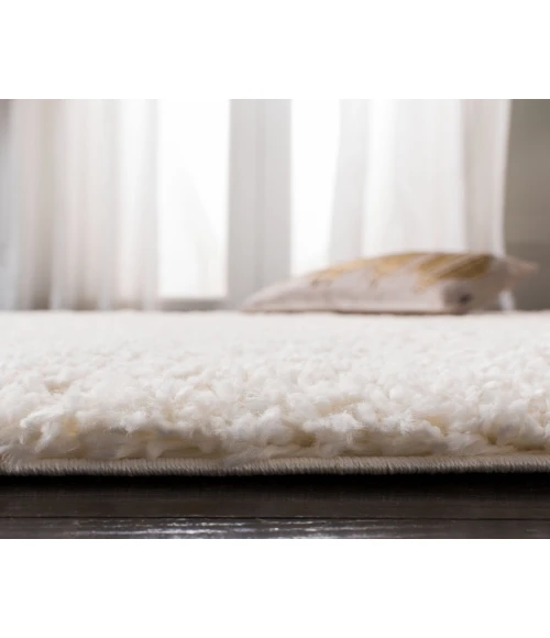 Safavieh Fontana Shag  Ivory FNT800 8 ft. X 8 ft. Square Rug