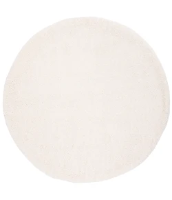 Safavieh Fontana Shag  Ivory FNT800 5 ft. 3 in. X 5 ft. 3 in. Round Rug
