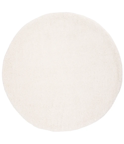 Safavieh Fontana Shag  Ivory FNT800 5 ft. 3 in. X 5 ft. 3 in. Round Rug
