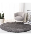 Safavieh Fontana Shag  Silver FNT800 6 ft. 7 in. X 6 ft. 7 in. Round Rug