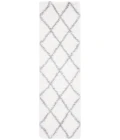 Safavieh Fontana Shag  Cream / Grey FNT815 2 ft. 3 in. X 12 ft. Runner Rug