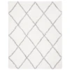 Safavieh Fontana Shag  Cream / Grey FNT815 4 ft. X 6 ft. Rectangle Rug