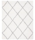 Safavieh Fontana Shag  Cream / Grey FNT815 5 ft. 3 in. X 7 ft. 6 in. Rectangle Rug