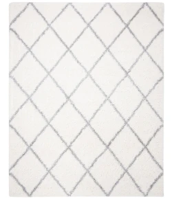 Safavieh Fontana Shag  Cream / Grey FNT815 8 ft. X 10 ft. Rectangle Rug