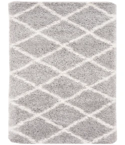 Safavieh Fontana Shag  Grey / Cream FNT815 2 ft. 3 in. X 12 ft. Runner Rug