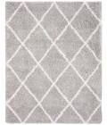 Safavieh Fontana Shag  Grey / Cream FNT815 4 ft. X 6 ft. Rectangle Rug
