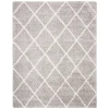 Safavieh Fontana Shag  Grey / Cream FNT815 8 ft. X 10 ft. Rectangle Rug