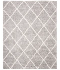 Safavieh Fontana Shag  Grey / Cream FNT815 8 ft. X 10 ft. Rectangle Rug