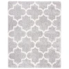Safavieh Fontana Shag  Grey / Cream FNT818 6 ft. 7 in. X 6 ft. 7 in. Square Rug