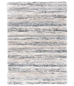 Safavieh Fontana Shag  Ivory / Grey FNT842 2 ft. 3 in. X 12 ft. Runner Rug
