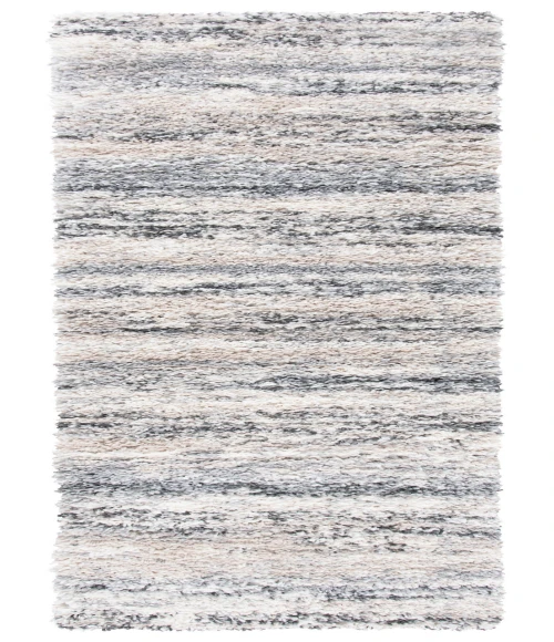 Safavieh Fontana Shag  Ivory / Grey FNT842 2 ft. 3 in. X 12 ft. Runner Rug