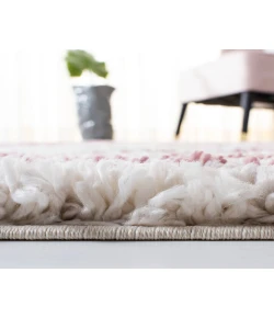 Safavieh Fontana Shag  Ivory / Pink FNT842 9 ft. X 12 ft. Rectangle Rug