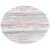 Safavieh Fontana Shag  Ivory / Pink FNT842 5 ft. 3 in. X 5 ft. 3 in. Round Rug