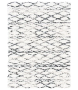 Safavieh Fontana Shag  Ivory / Grey FNT845 2 ft. 3 in. X 12 ft. Runner Rug