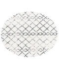 Safavieh Fontana Shag  Ivory / Grey FNT845 6 ft. 7 in. X 6 ft. 7 in. Round Rug