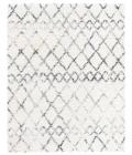 Safavieh Fontana Shag  Ivory / Grey FNT845 6 ft. 7 in. X 6 ft. 7 in. Square Rug