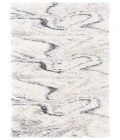 Safavieh Fontana Shag  Ivory / Grey FNT848 2 ft. 3 in. X 16 ft. Runner Rug