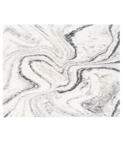 Safavieh Fontana Shag  Ivory / Grey FNT848 8 ft. X 8 ft. Square Rug