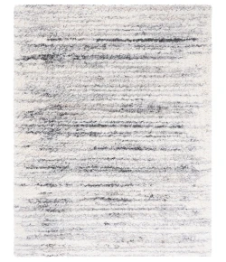 Safavieh Fontana Shag  Ivory / Grey FNT850 6 ft. 7 in. X 9 ft. Rectangle Rug