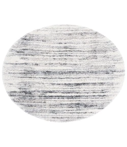 Safavieh Fontana Shag  Ivory / Grey FNT850 6 ft. 7 in. X 6 ft. 7 in. Round Rug