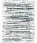 Safavieh Fontana Shag  Ivory / Teal FNT850 8 ft. X 10 ft. Rectangle Rug