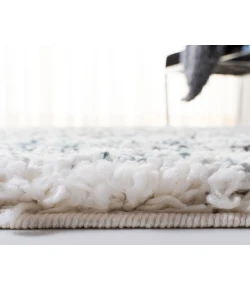 Safavieh Fontana Shag  Ivory / Teal FNT850 8 ft. X 10 ft. Rectangle Rug