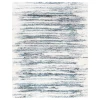 Safavieh Fontana Shag  Ivory / Teal FNT850 6 ft. 7 in. X 6 ft. 7 in. Square Rug