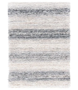 Safavieh Fontana Shag  Ivory / Grey FNT852 2 ft. 3 in. X 8 ft. Runner Rug